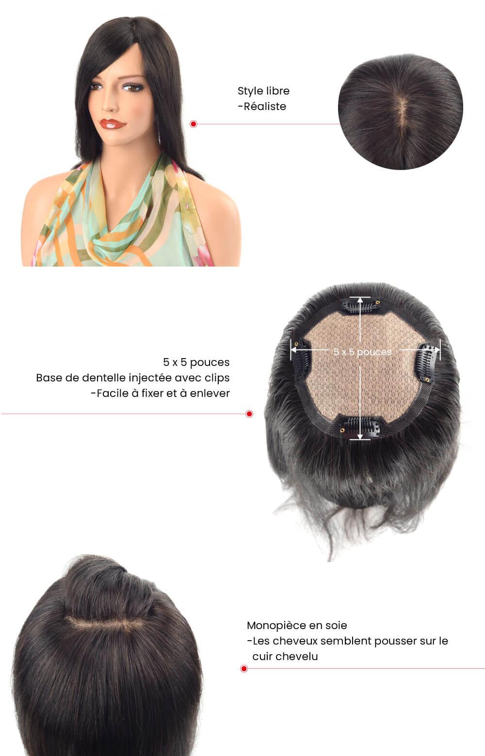 Haut en soie en stock pour femmes