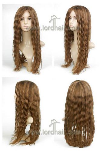 yj258 full cap lady wig