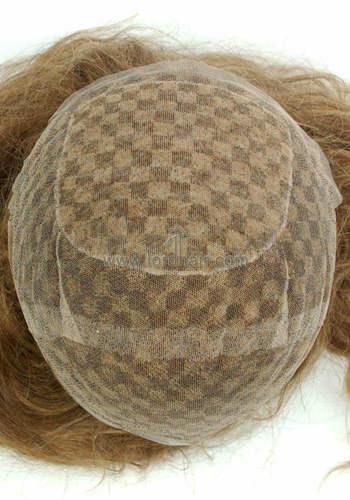 French Lace Base 100% Indian Human Hair Women Hair Replacement