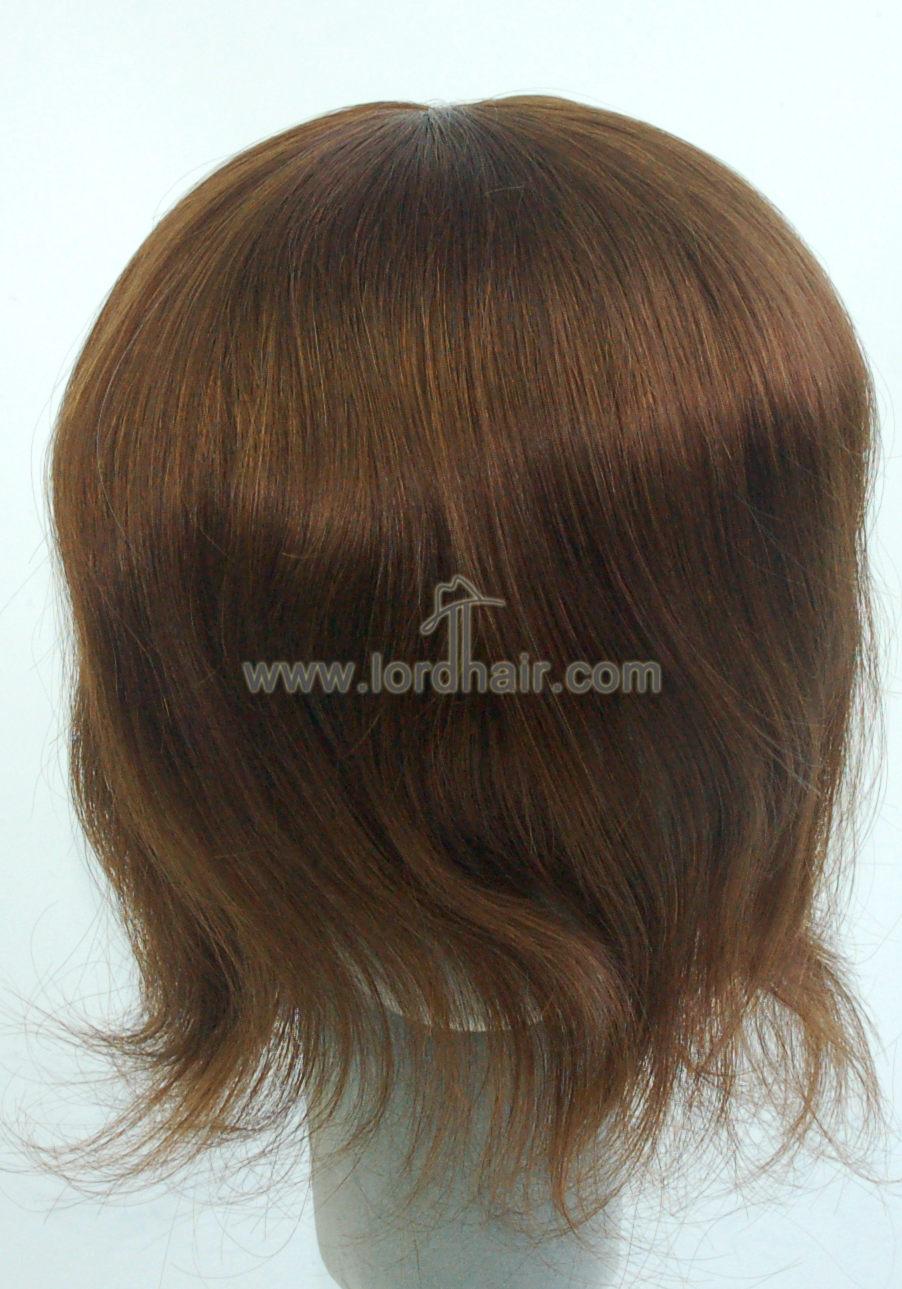 YJ503: Breathable French Lace with PU Patch Base Human Hair System