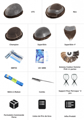 Coffret de démarrage de base pour les débutants en matière de compléments capillaires