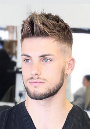 Coiffure Hommes Pré-Coupe Coiffure Pompadour Texturée Pour Hommes