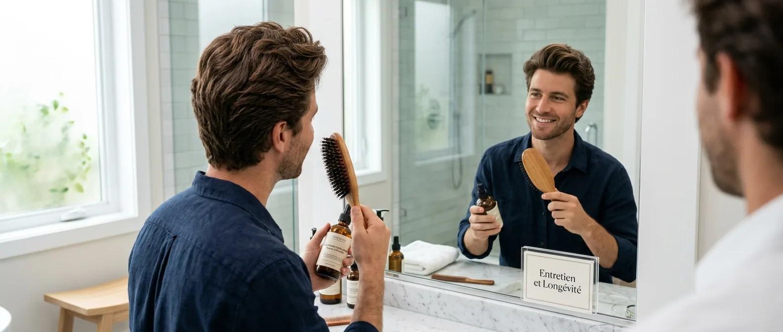Durée de vie d'une prothèse capillaire hommes : comment la faire durer le plus longtemps possible ?