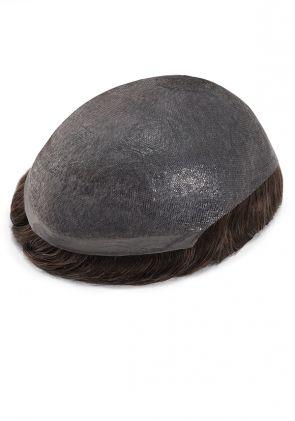 Base en peau super fine et transparante avec des cheveux en V-looped injectés sur tout (peau la plus mince 0,06-0,08mm)