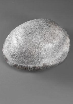 Toupet Avec Base 0.03mm Ultra Mince Peau en V-Boucle