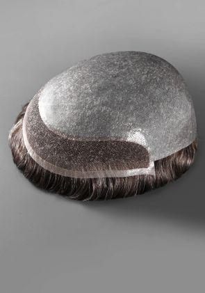 Toupet Homme En Peau Fine Avec Frantal Dentelle