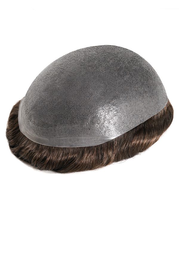 Translucide super mince base de peau sur tout, 0.08mm peau  Noeuds simples fendus, cheveux v-boucle en ligne frontale