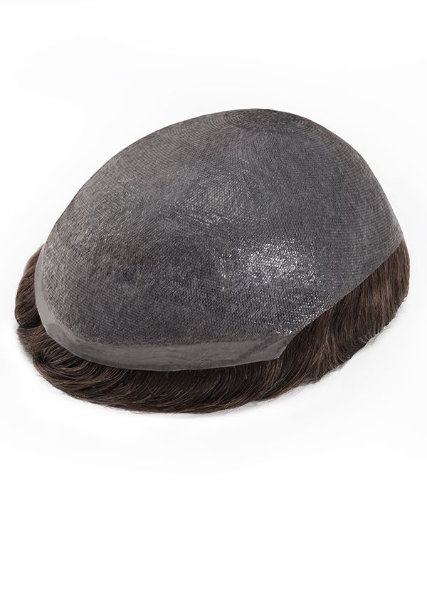 Complément capillaire homme en peau fine avec v-looped