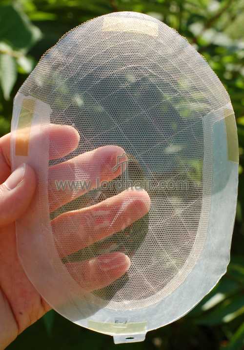 Full lace base with replaceable front section hair replacement system