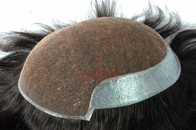 Full lace base with replaceable front section hair replacement system